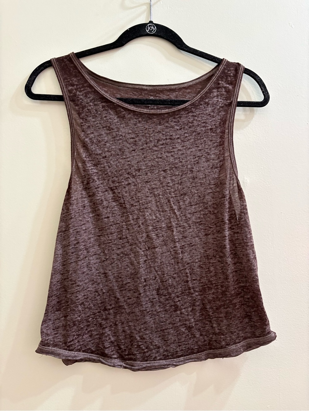 Aerie Offline Scoop Neck Tank Top - Maroon/Purple